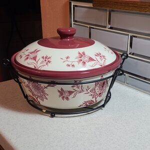 Casserole dish with lid And Wire Rack